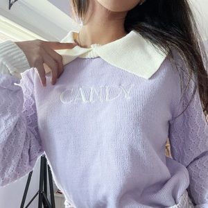 ❌SOLD❌ Momo Pastel Purple Sweater